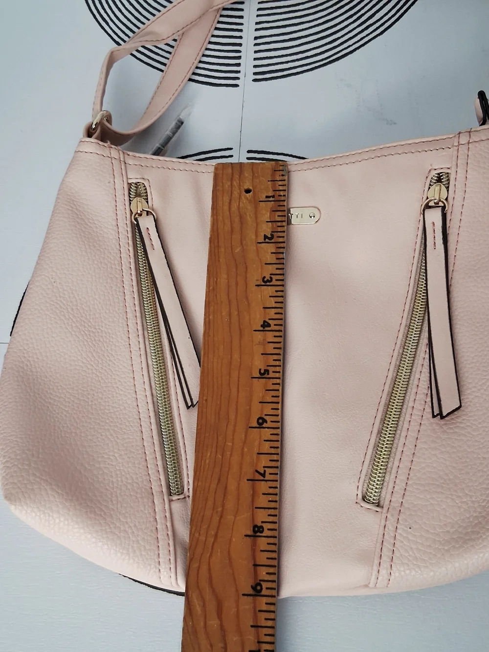 Rosetti Womens Blush Powder Pink Y2K Cargo Chic Romantic Casual Shoulder Purse